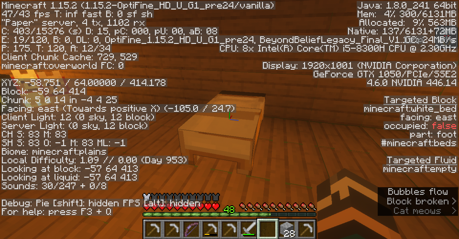 [1.15.2 pre24] bed texture is broken · Issue #4086 · sp614x/optifine ...