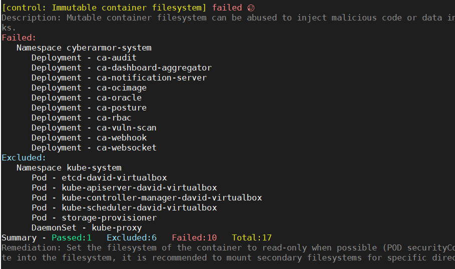 CLI report does not make a distinction between excluded and failed ...