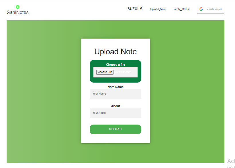 GitHub - suzelkhan1177/sahinotes_complete: Note Sharing Application