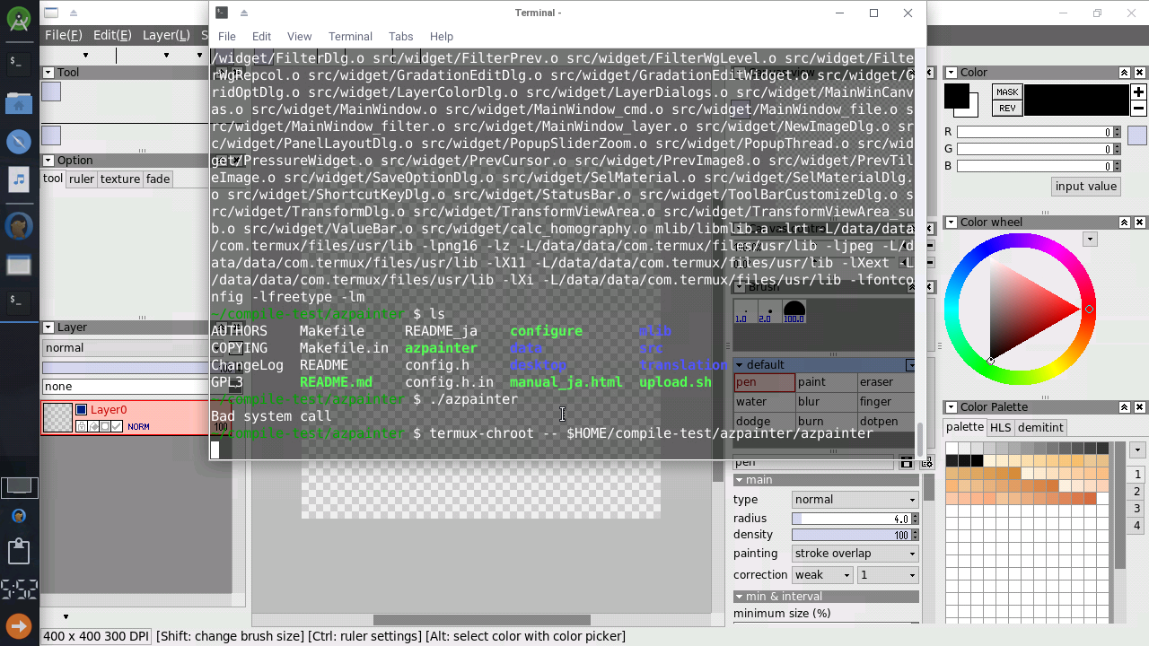 Program Like Azpainter azpainter doesn't work · Issue #10169 · termux/termux-packages · GitHub