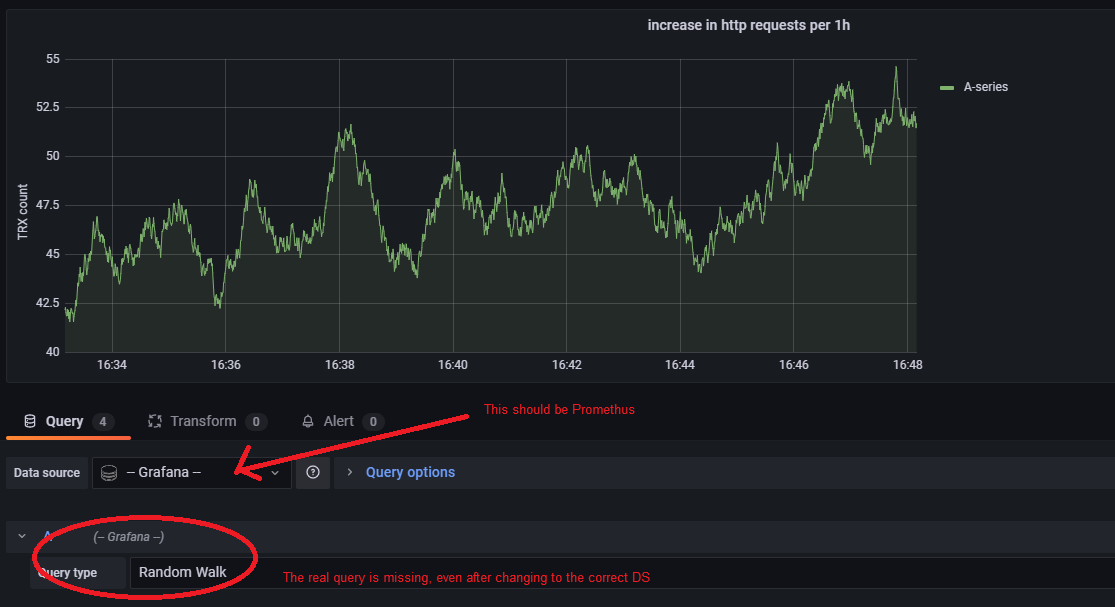 JSON Export Dashboard Does Not Include Default Datasource Hence Import 