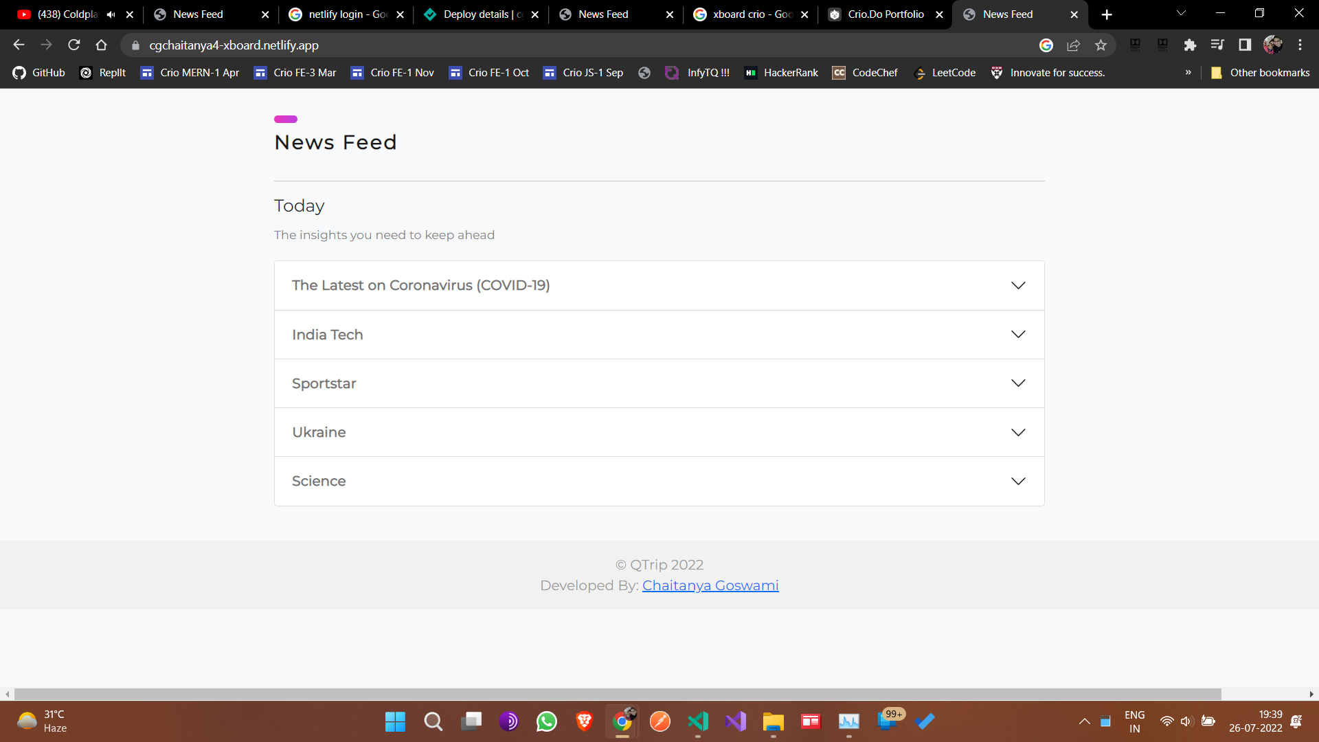 GitHub - cgchaitanya4/News-Feed: A dynamic news feed website