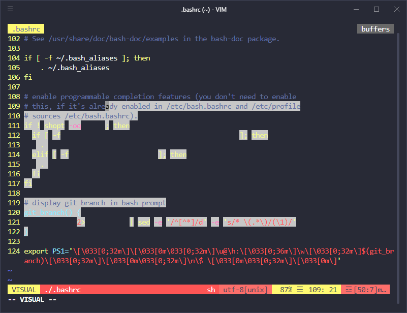 The text disappears when using visual mode in vim editor · Issue #3210 ...