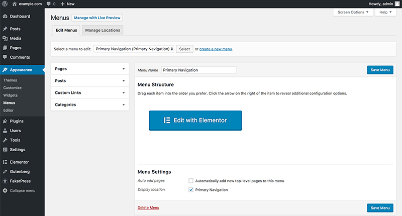 Support for wp_nav_menu()? · Issue #2623 · elementor/elementor · GitHub