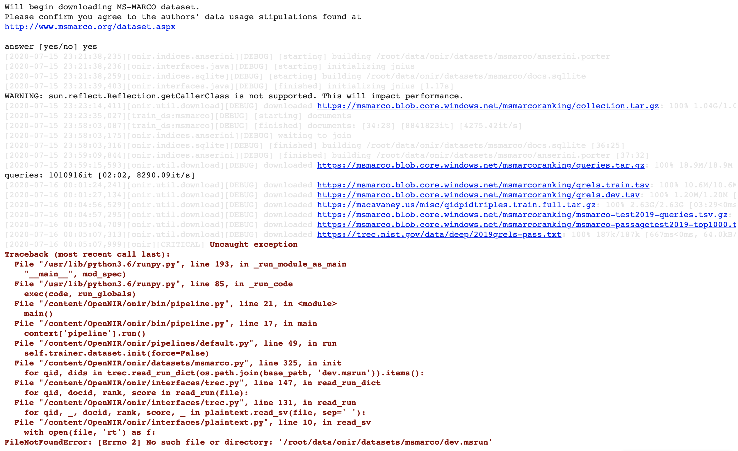 Error running evaluation on trec-covid · Issue #3 · Georgetown-IR-Lab ...