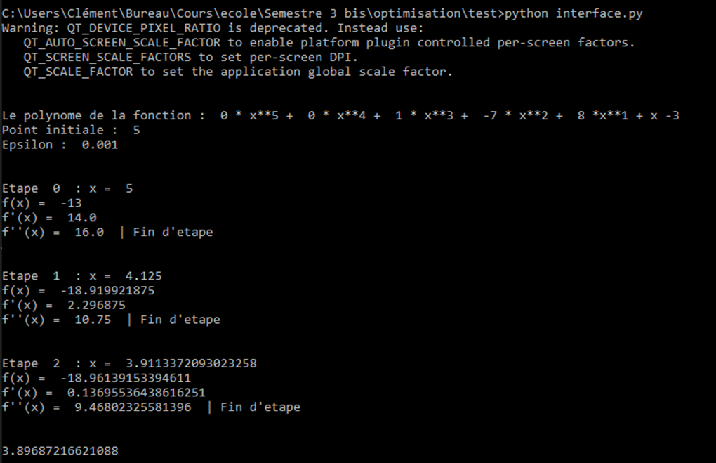 Github Maureau Projet Newton Raphson Optimisation Interface
