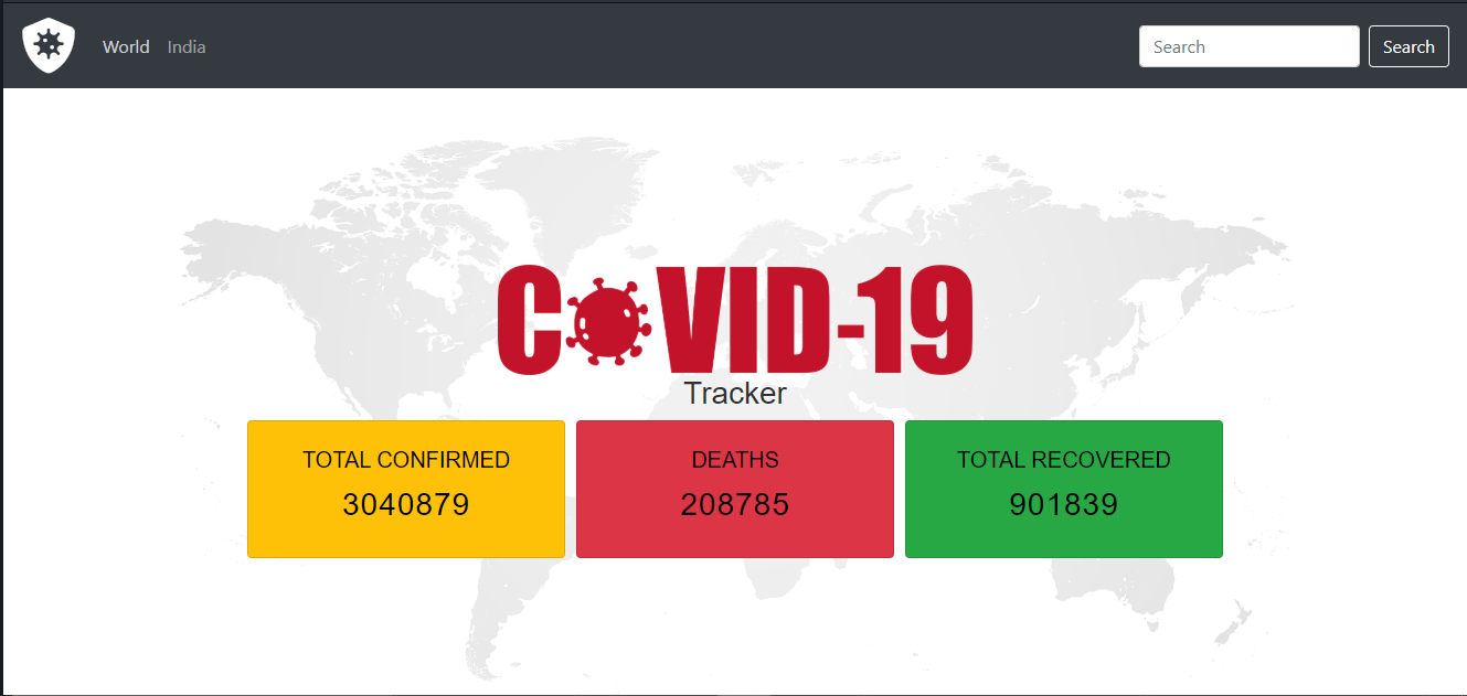 GitHub - ASK369001/Covid19-Tracker: Covid-19 Tracker Using React