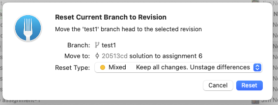 keyboard shortcut H does not work on Reset Current Branch to Revision ...