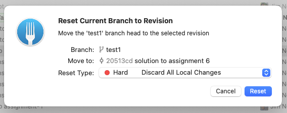 keyboard shortcut H does not work on Reset Current Branch to Revision ...