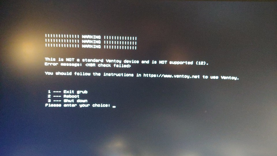 [issue] "Error message " for manually created GPT partitions