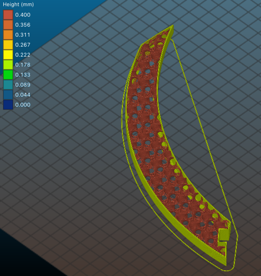 infill and first top layer height at 1mm even though I'm asking for 0 ...