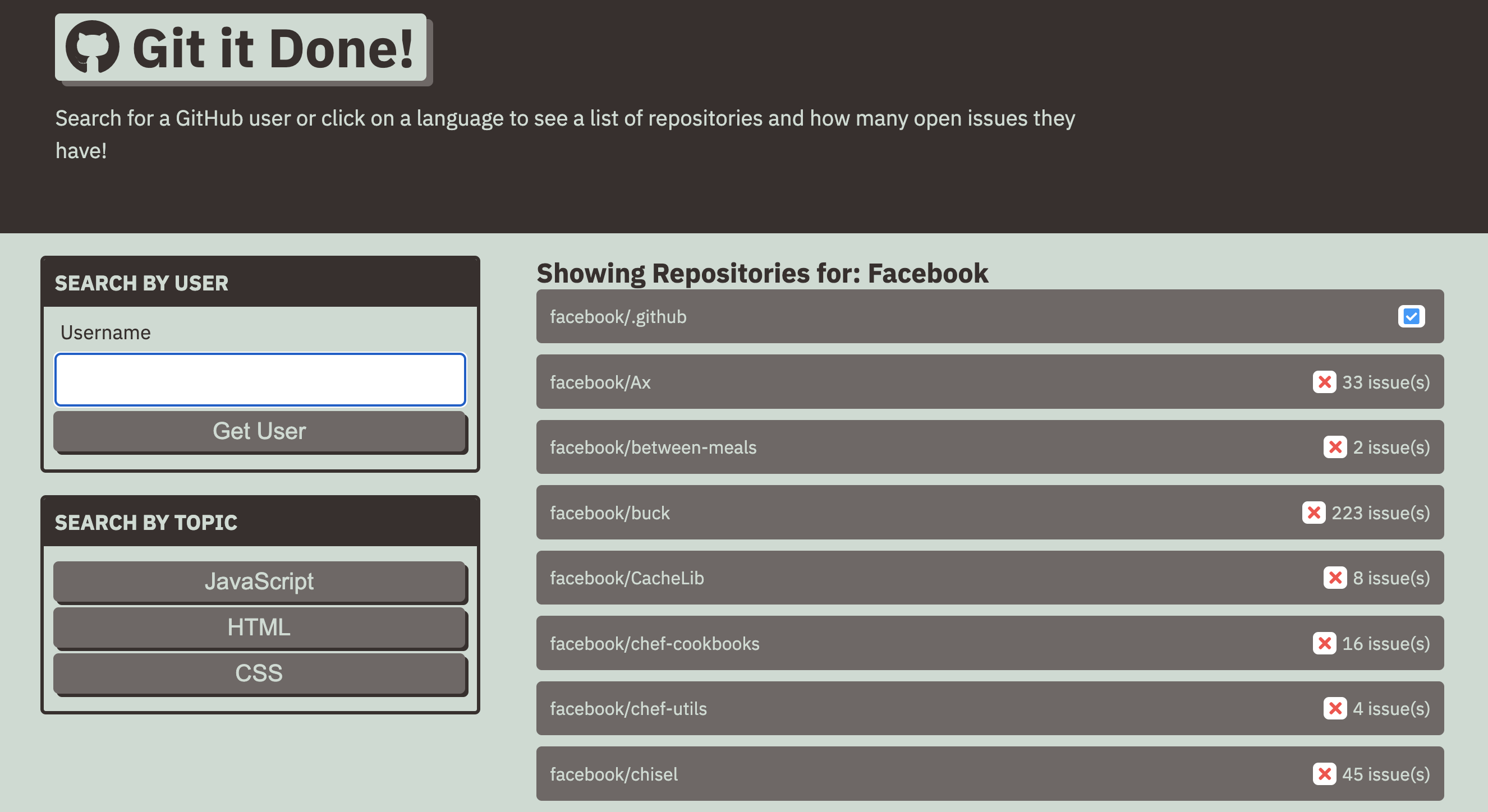 Git-It-Done Screen Shot