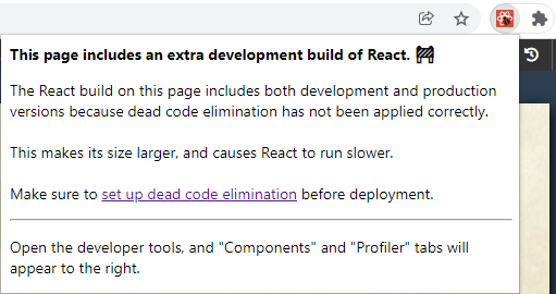 React is not properly configured for production environment · Issue ...