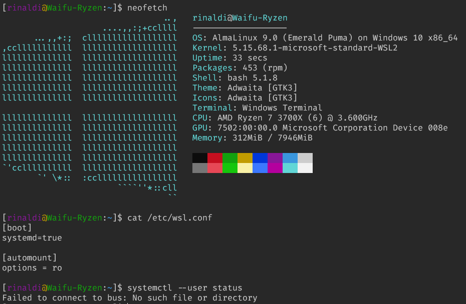 AlmaLinux 9 screenshot