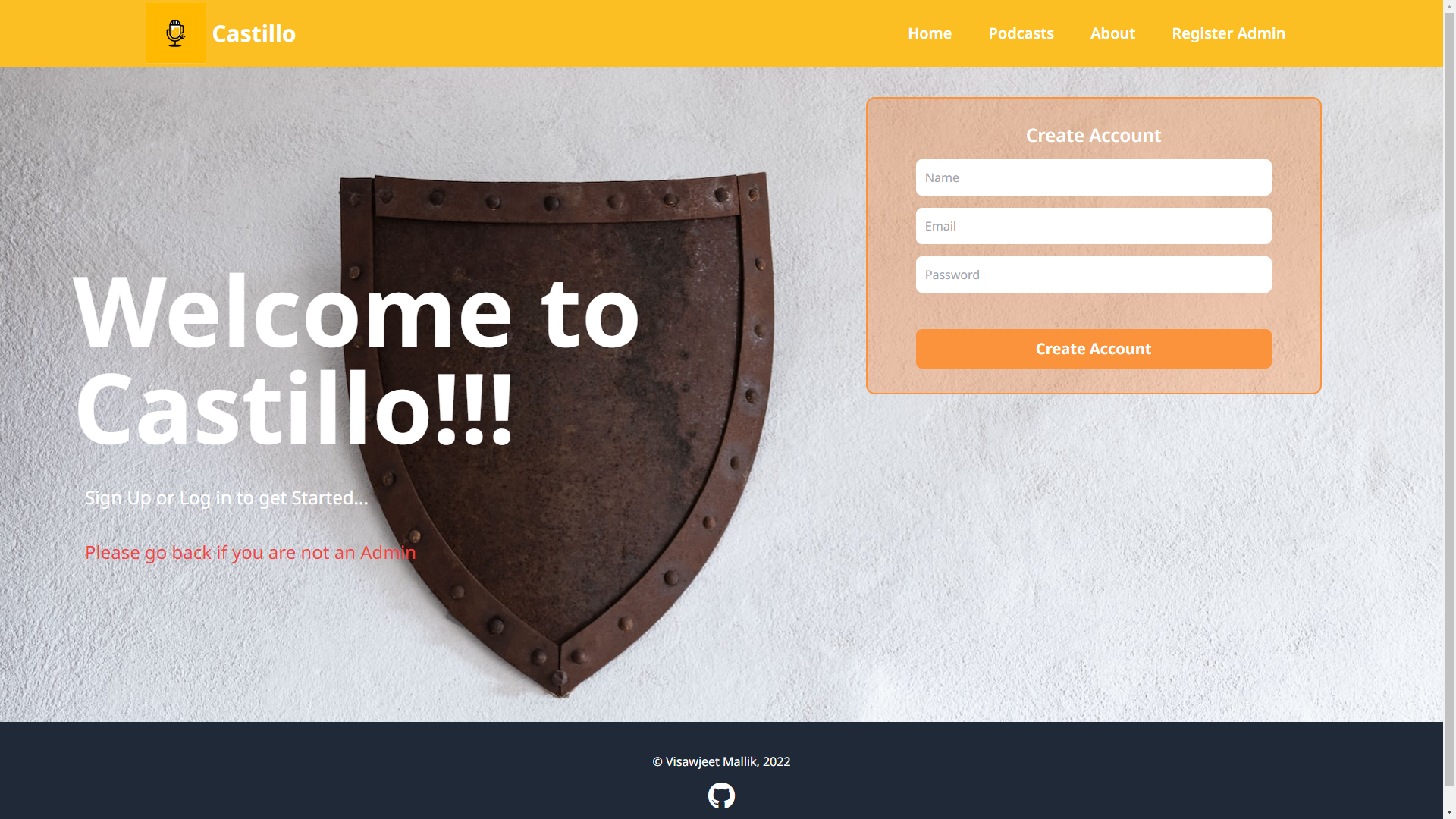 GitHub - vishmallik/Castillo-The-Podcast-App: Podcast website made ...