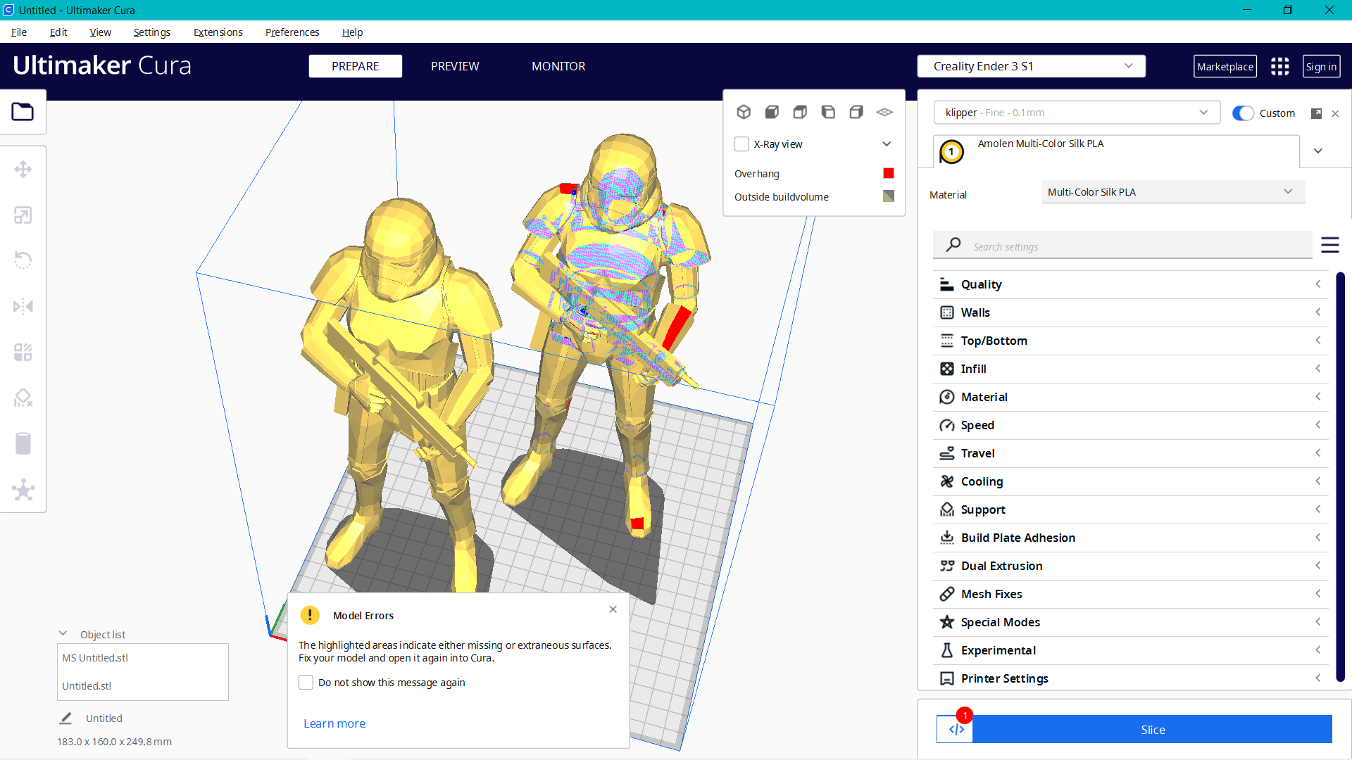 Cura 5.1.0 crashes when attempting to slice .stl model · Issue 14300