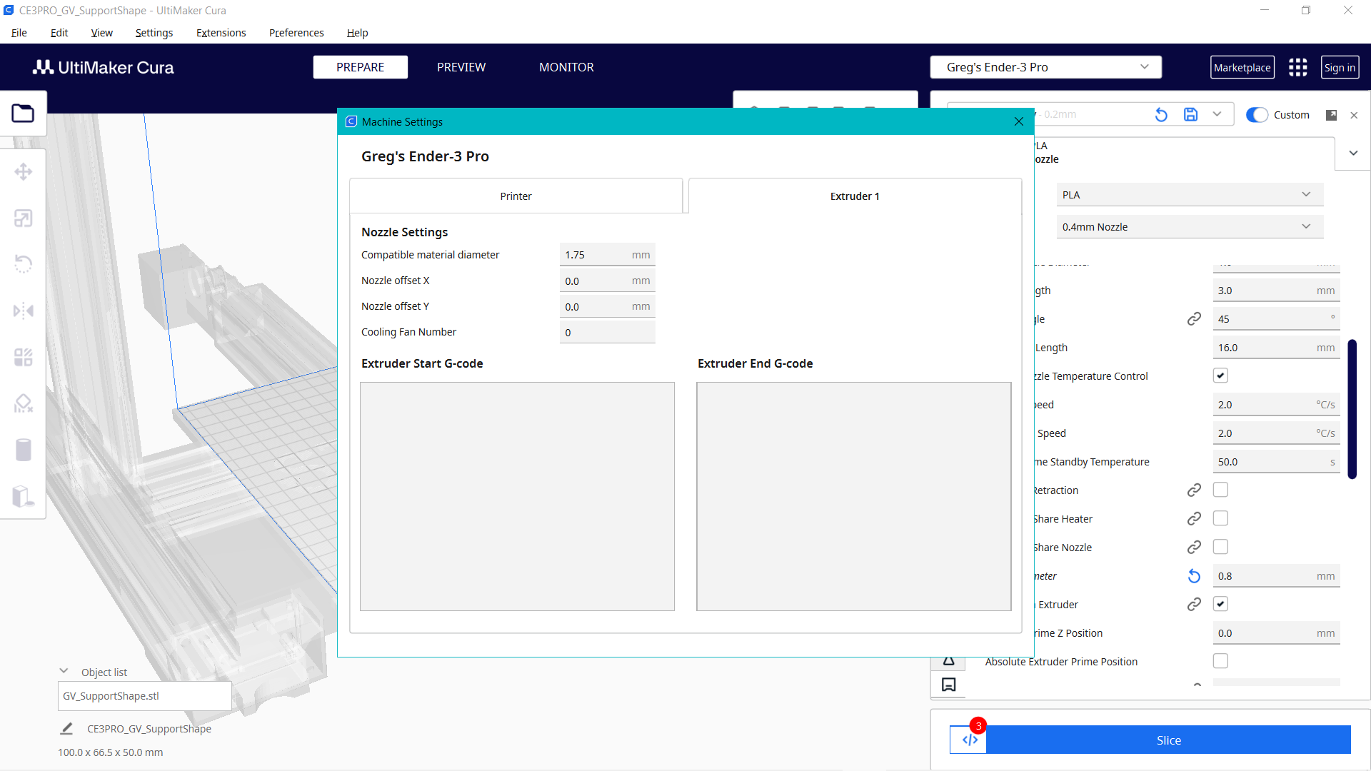 Allow users to add their own nozzle sizes to a machine profile · Issue