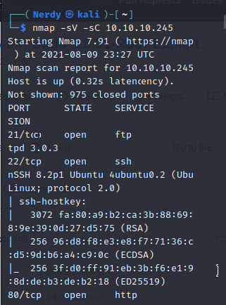 cap nmap