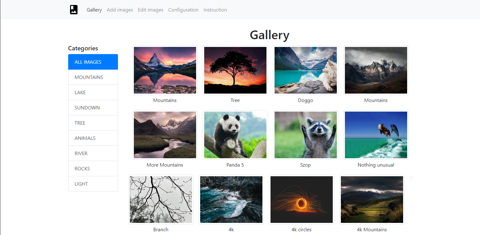 GitHub - Matt444/Simple-gallery: Gallery website with some filtering ...