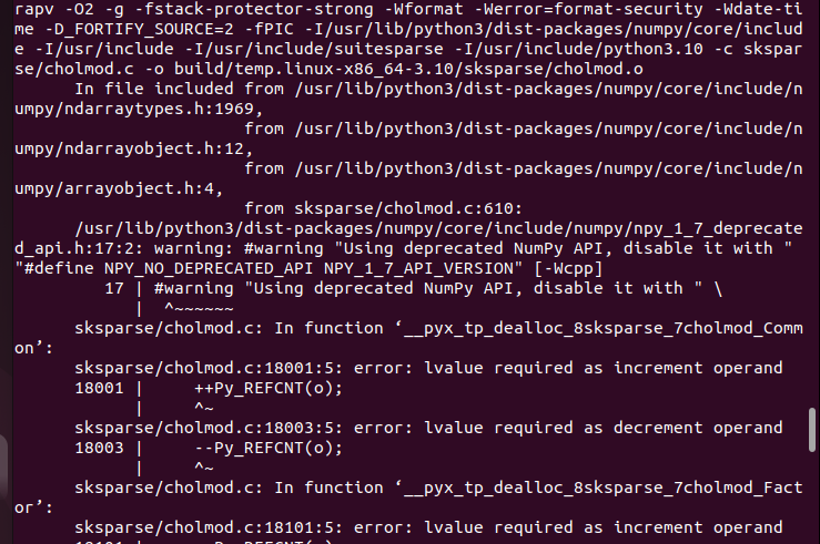 Problems with installation · Issue #82 · scikit-sparse/scikit-sparse ...