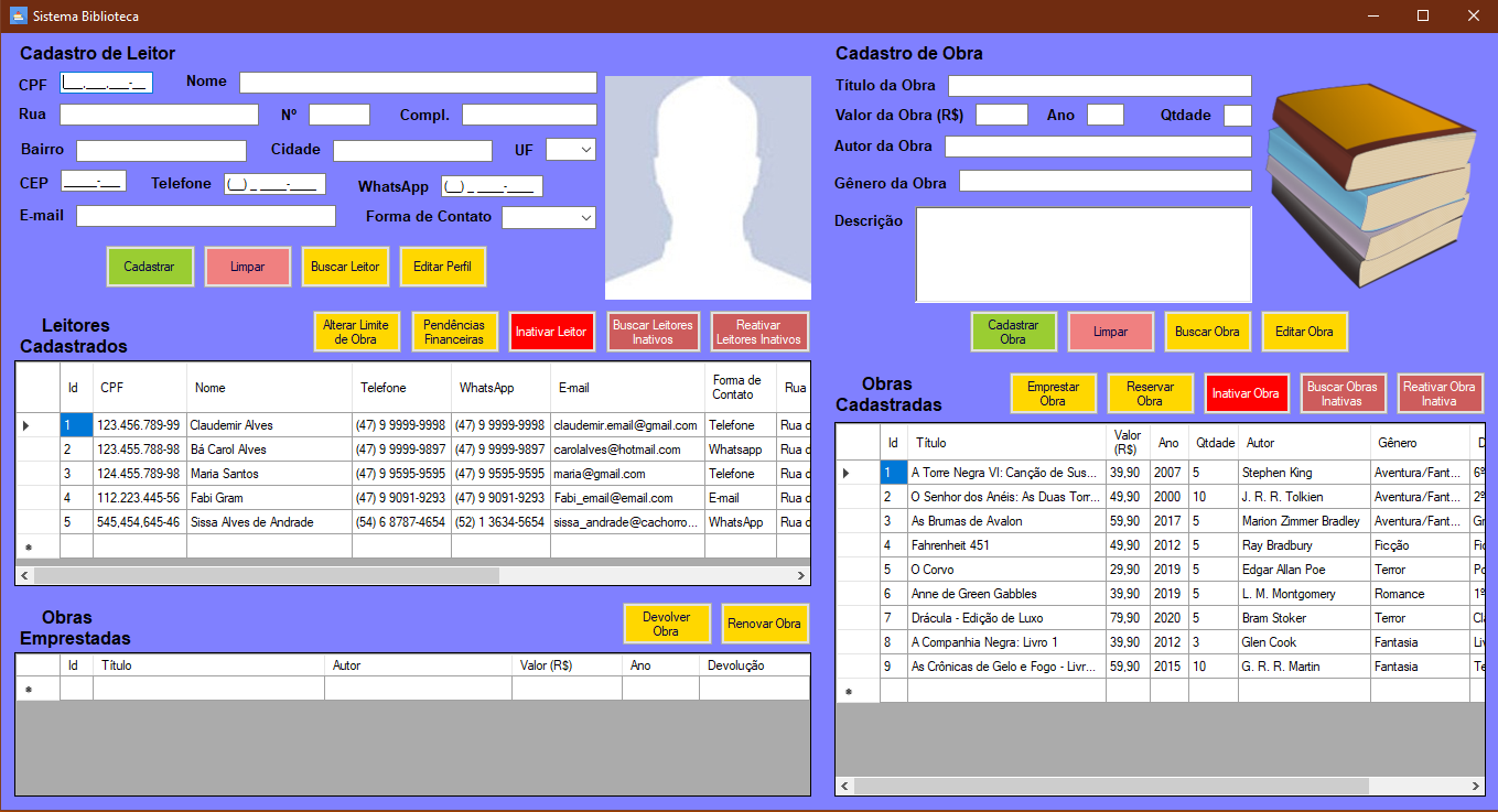 GitHub - ClaudemirAlves/Sistema_Biblioteca: Sistema, em C# e MySQL ...