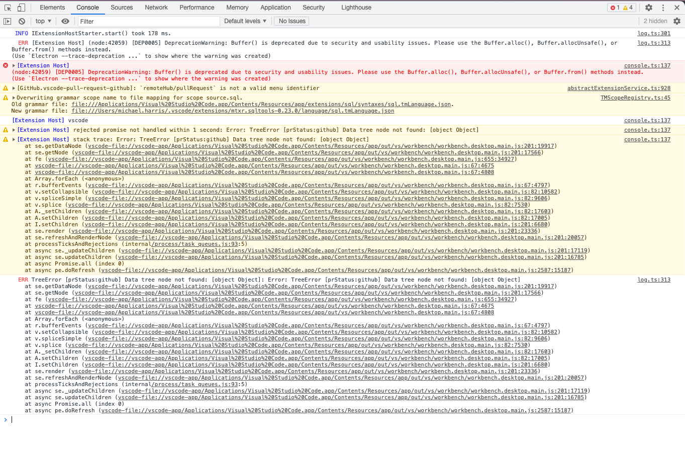 list of files in "changes in pull request" view disappear if in new ...