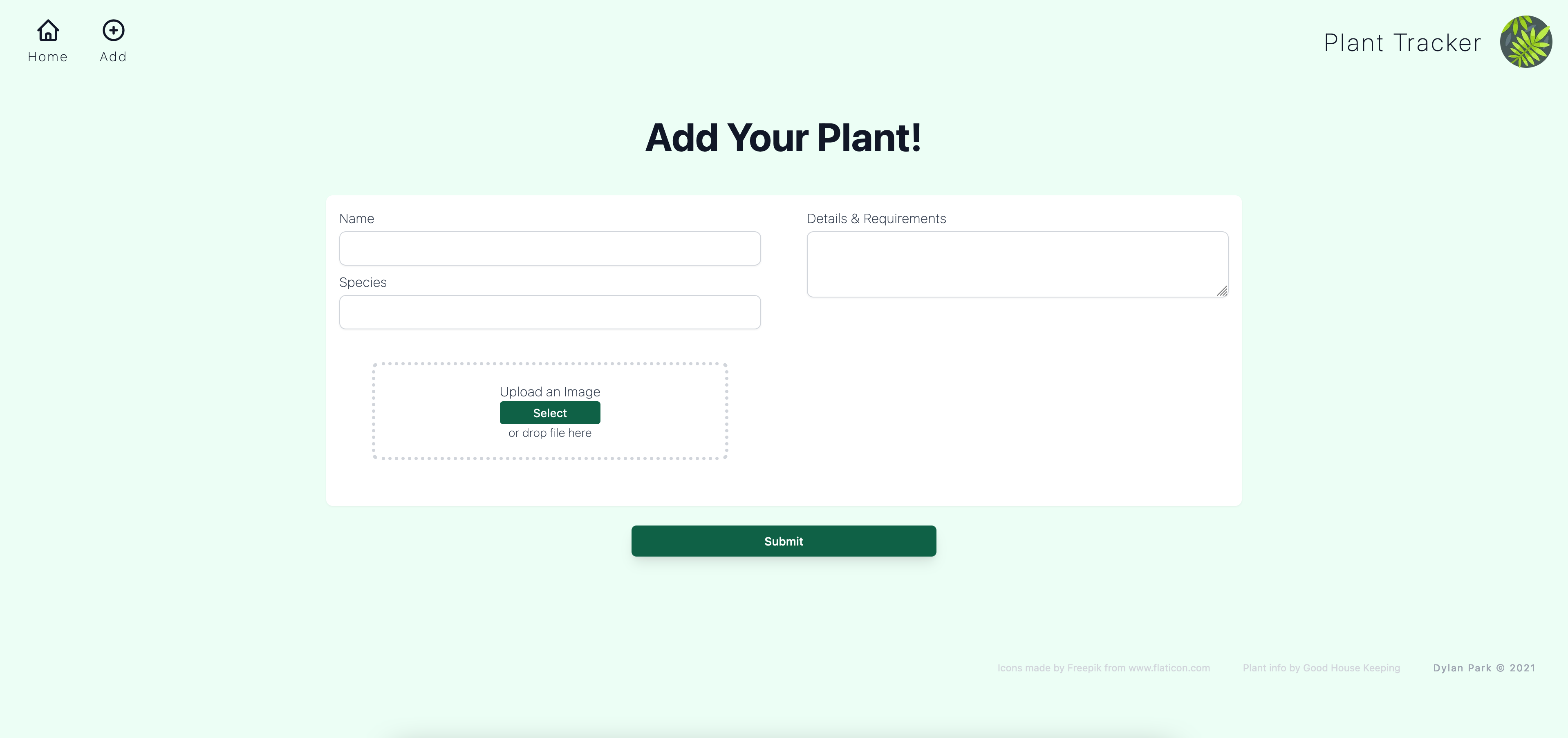 GitHub - dylpark/plant-tracker-app-react: A plant database app. Created ...