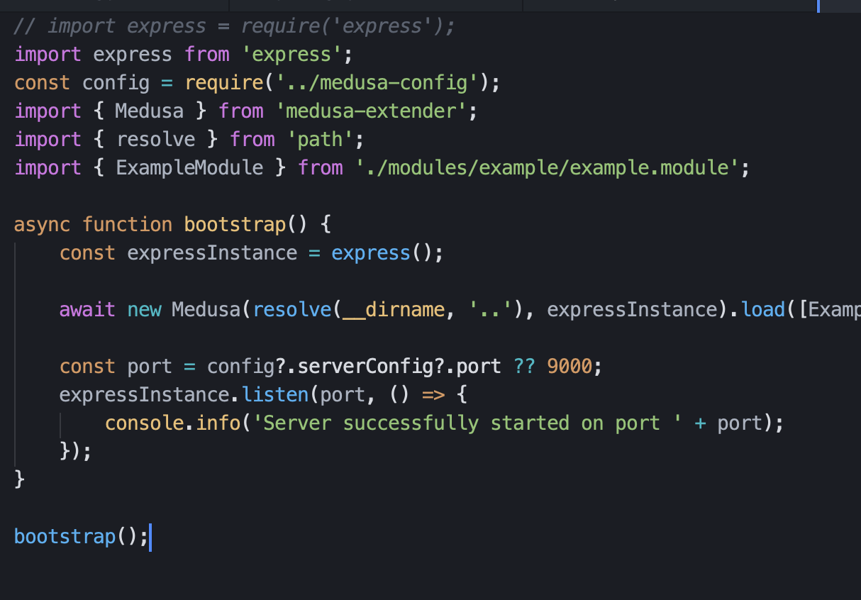 medusa develop command does not work with medusa-extender[BUG] · Issue ...