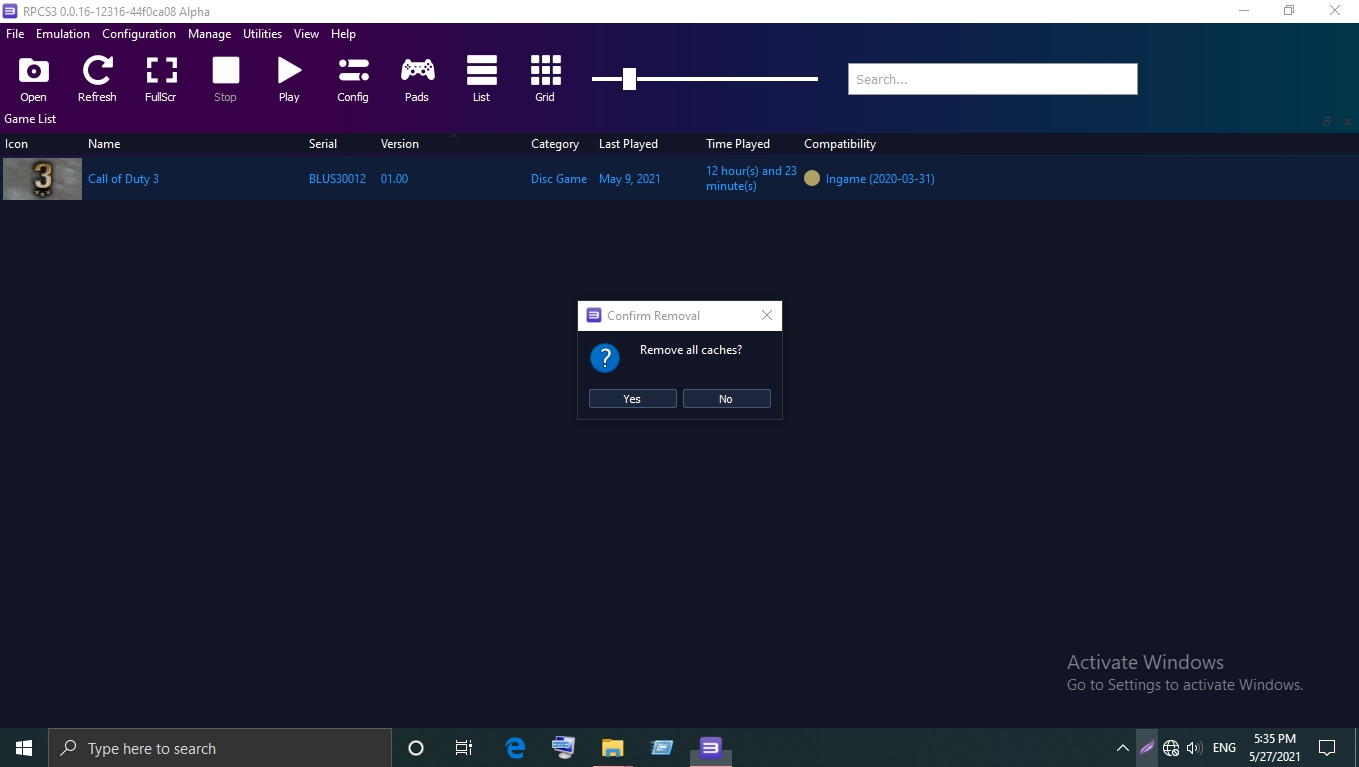 Removing game icon from list after deleting its data · Issue #10338 ...