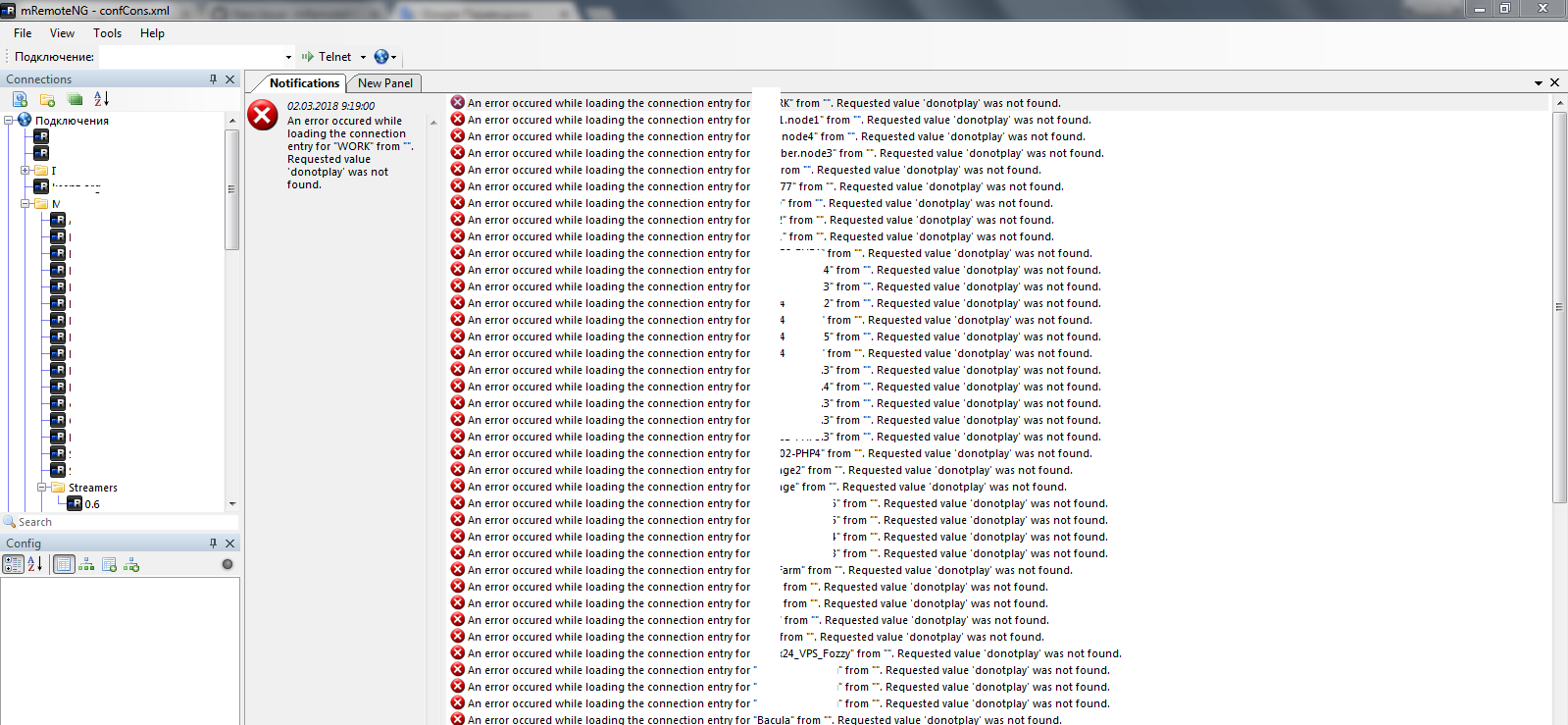 Requested value 'donotplay' was not found. · Issue #904 · mRemoteNG ...