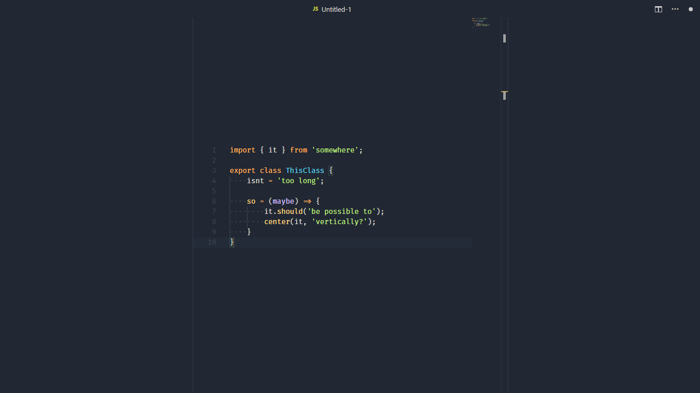 Center code vertically · Issue #45697 · microsoft/vscode · GitHub