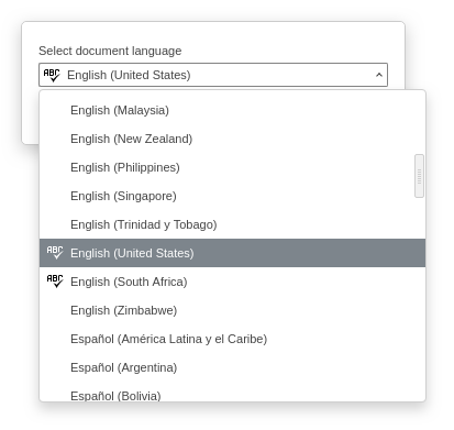 Keep list of recently used languages · Issue #2142 · ONLYOFFICE ...