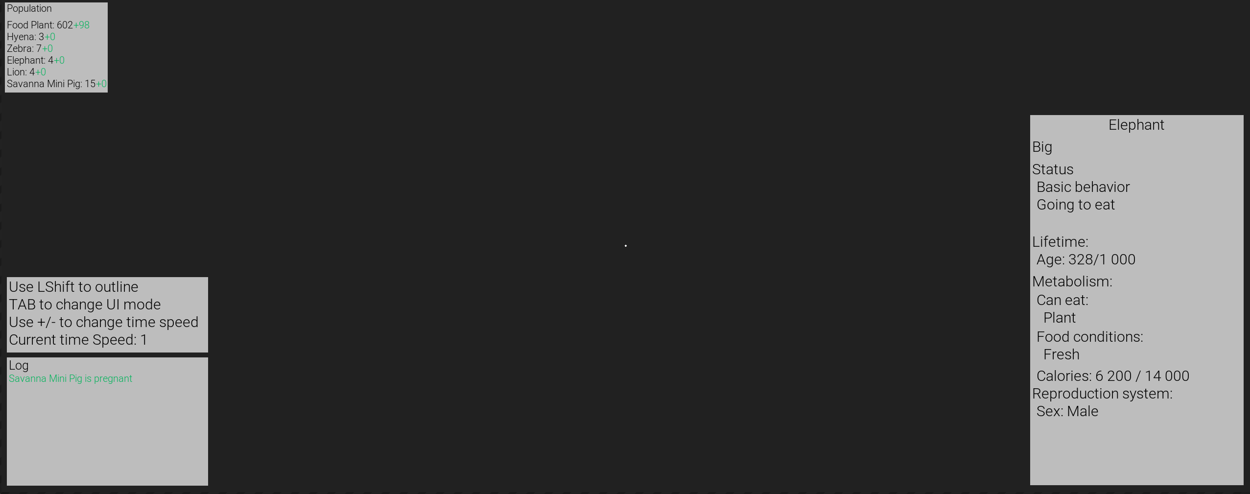 GitHub - Yvidge/EcosystemSimulator: This is a small project about ...