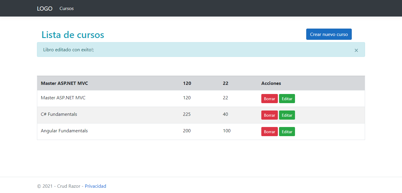 GitHub - MarcosArielFontenla/CrudAspNetMVC: Crud con ASP.NET MVC