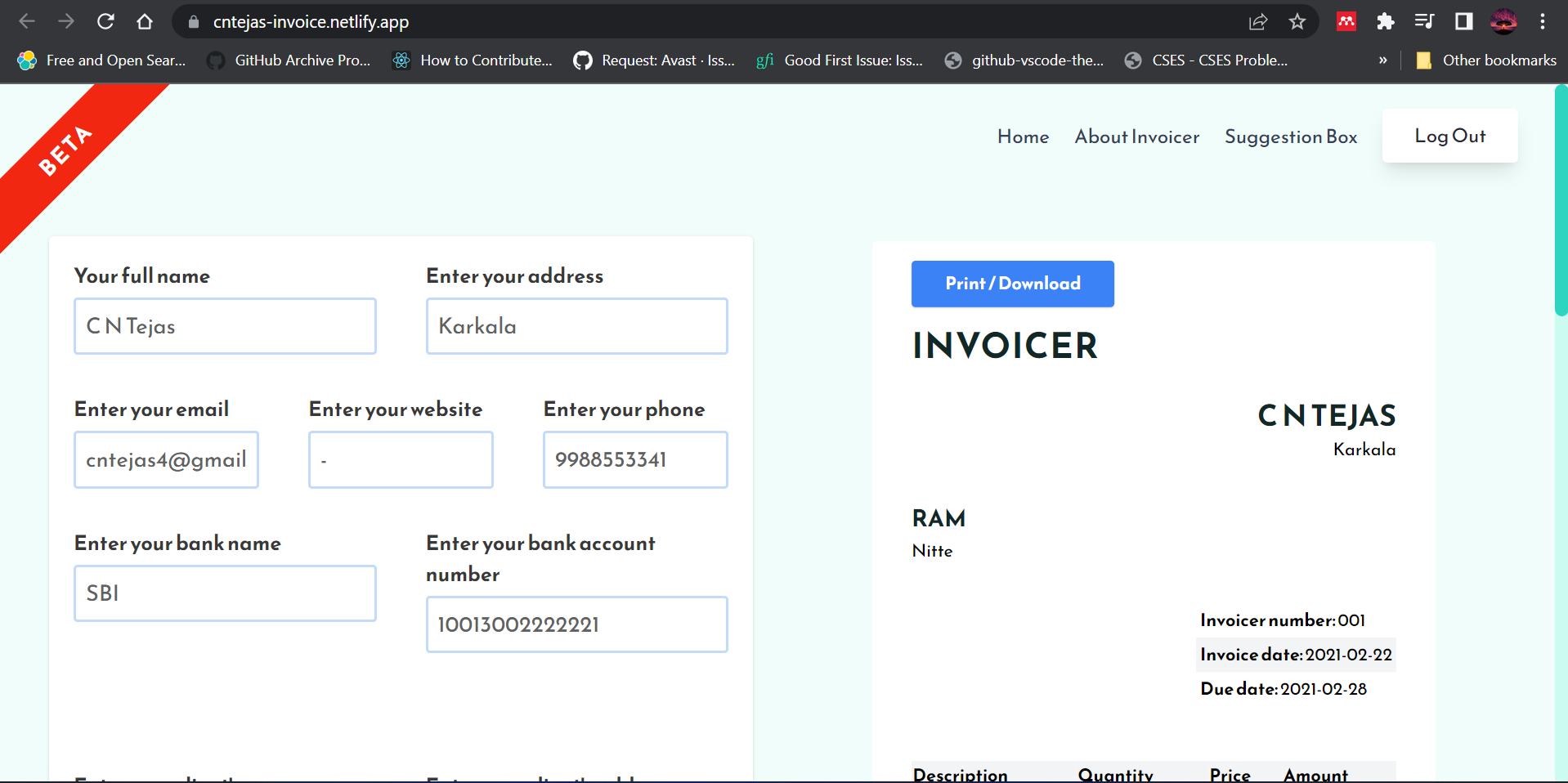 Github Cntejas Invoice App React A Website Where The User Can Create Github Cntejas Invoice App React A Website Where The User Can Create