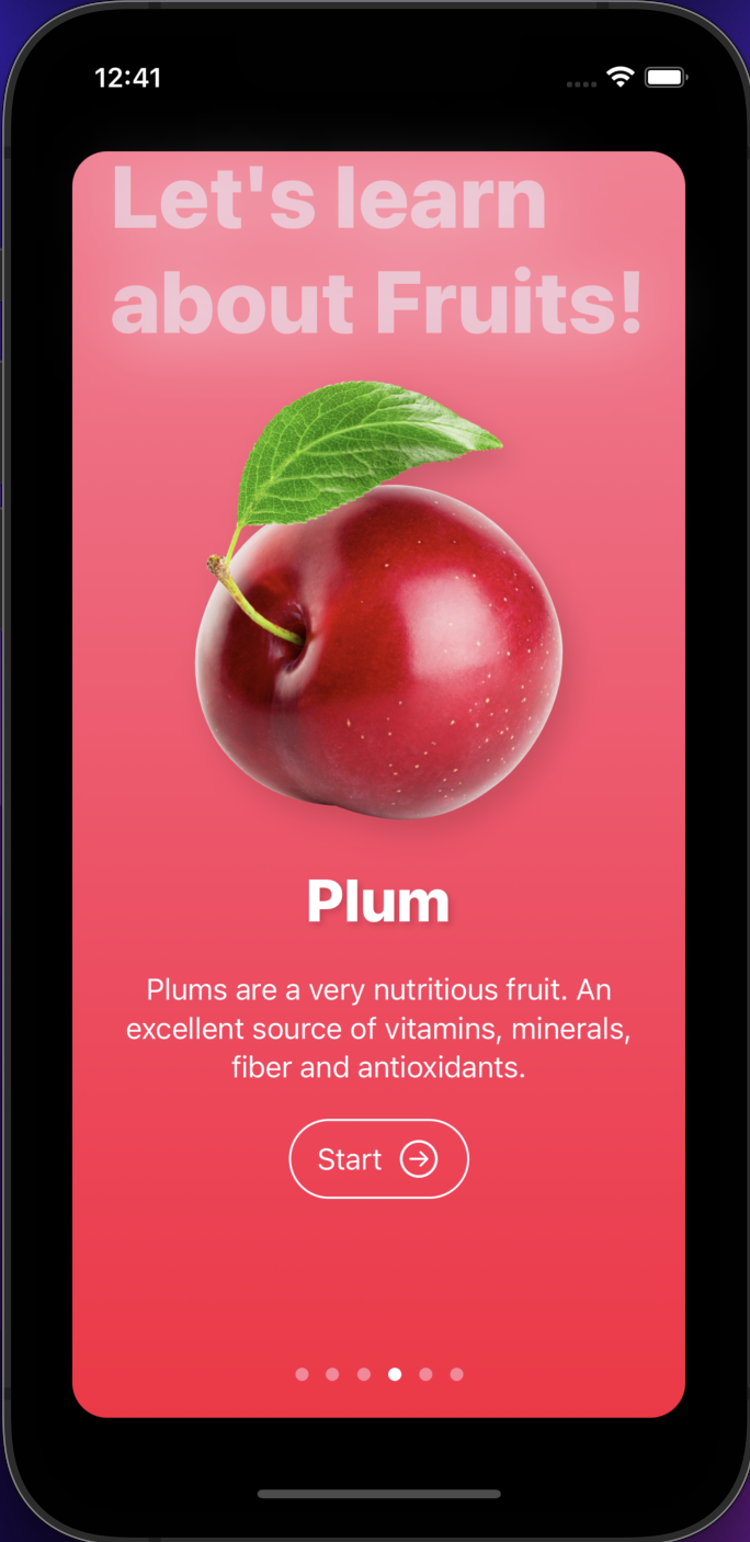 GitHub - Kosei-b/FRUITS: Swift UI Fruits description app