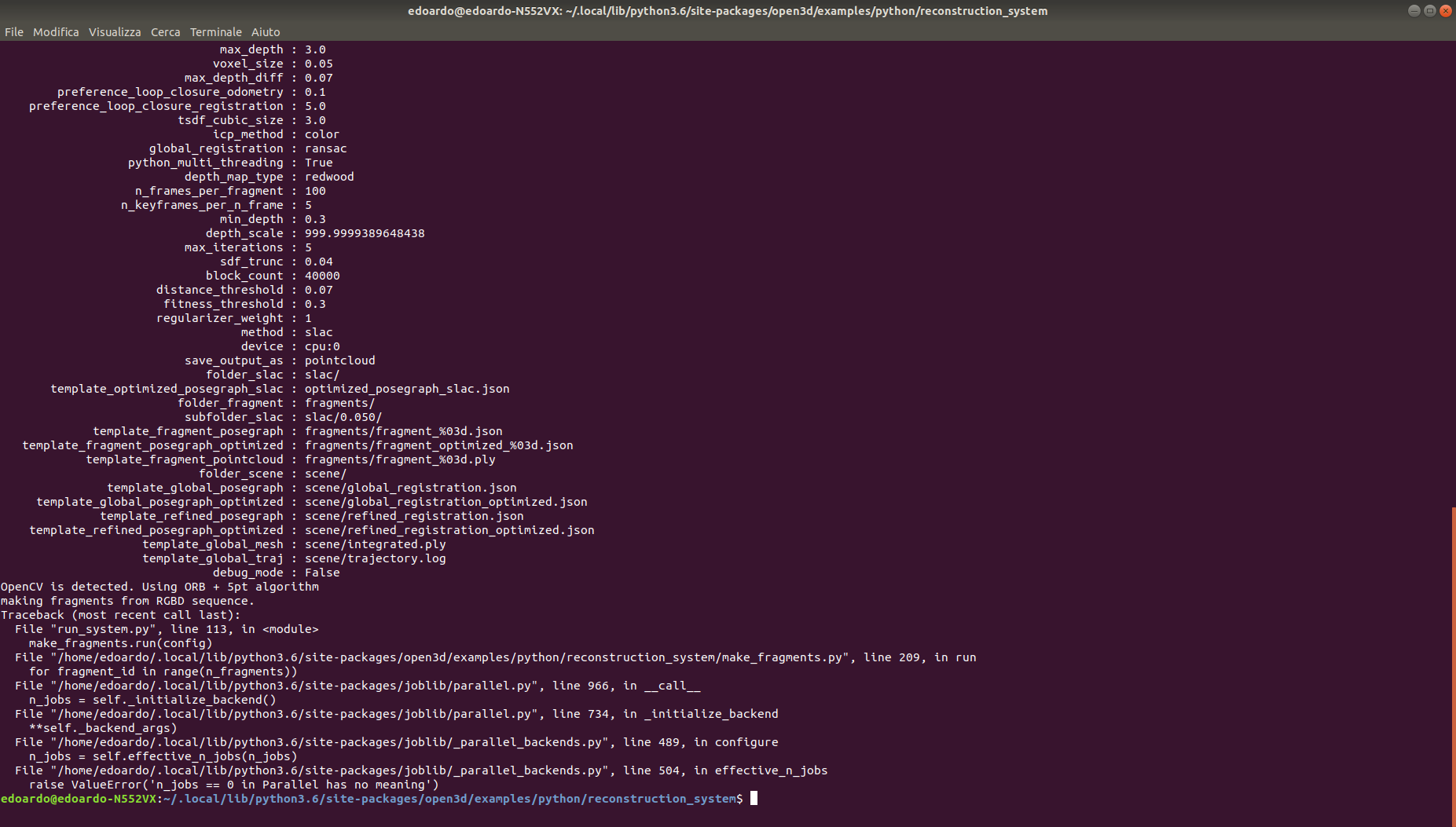 run_system.py error during make custom Dataset · Issue #4022 · isl-org ...