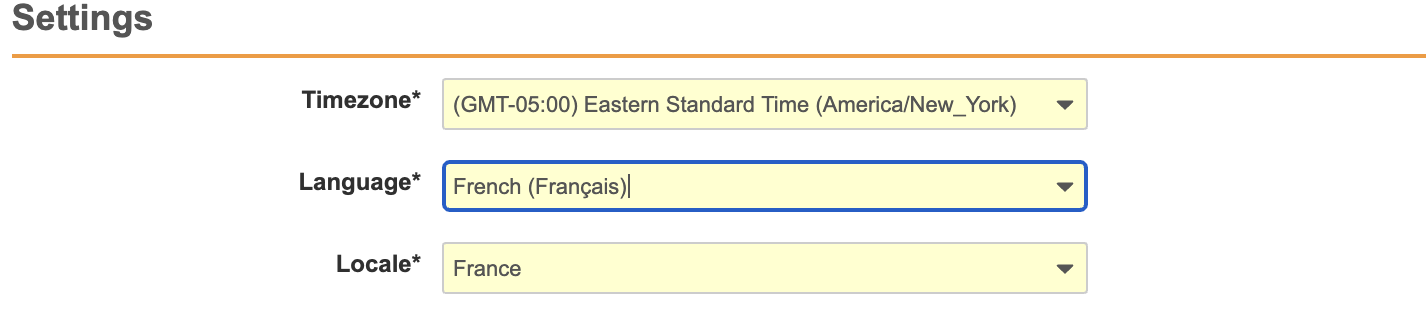 Change Language