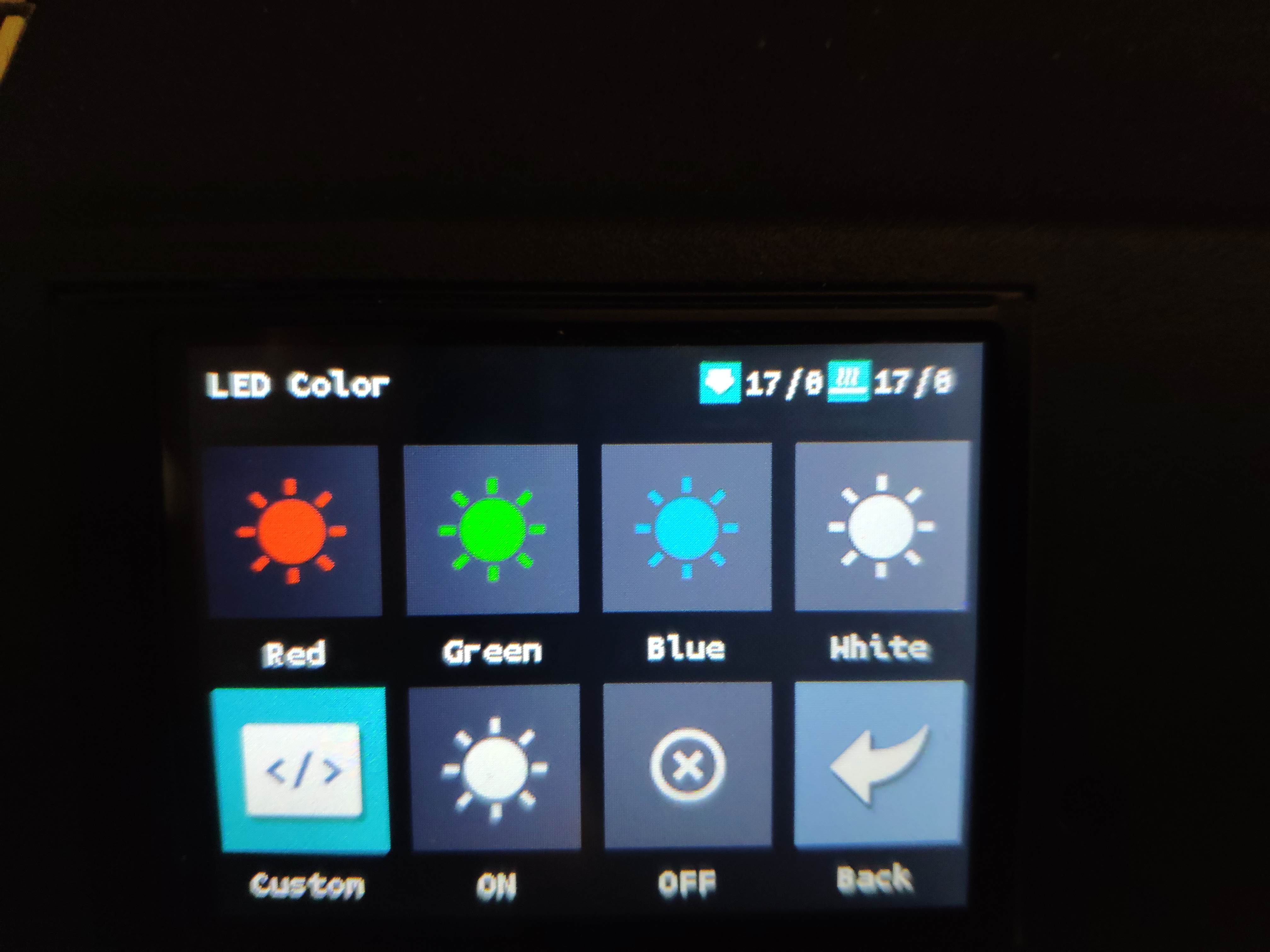 New custom LED menu + some code optimization by digant73 · Pull Request ...