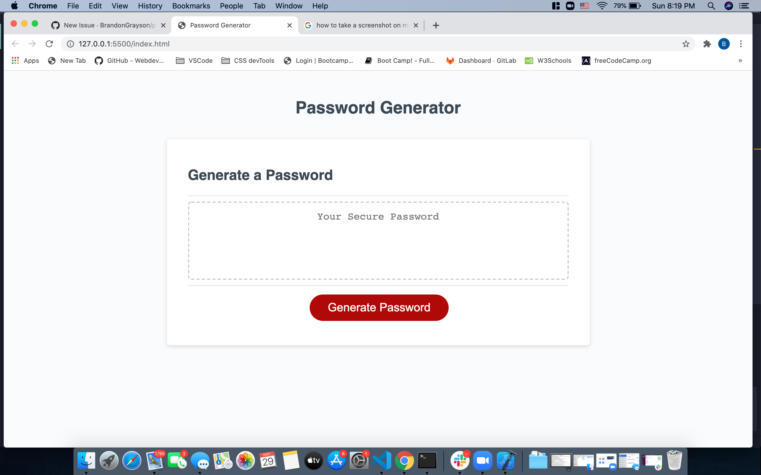 GitHub - BrandonGrayson/passwordGenerator: Quickly generate a password ...