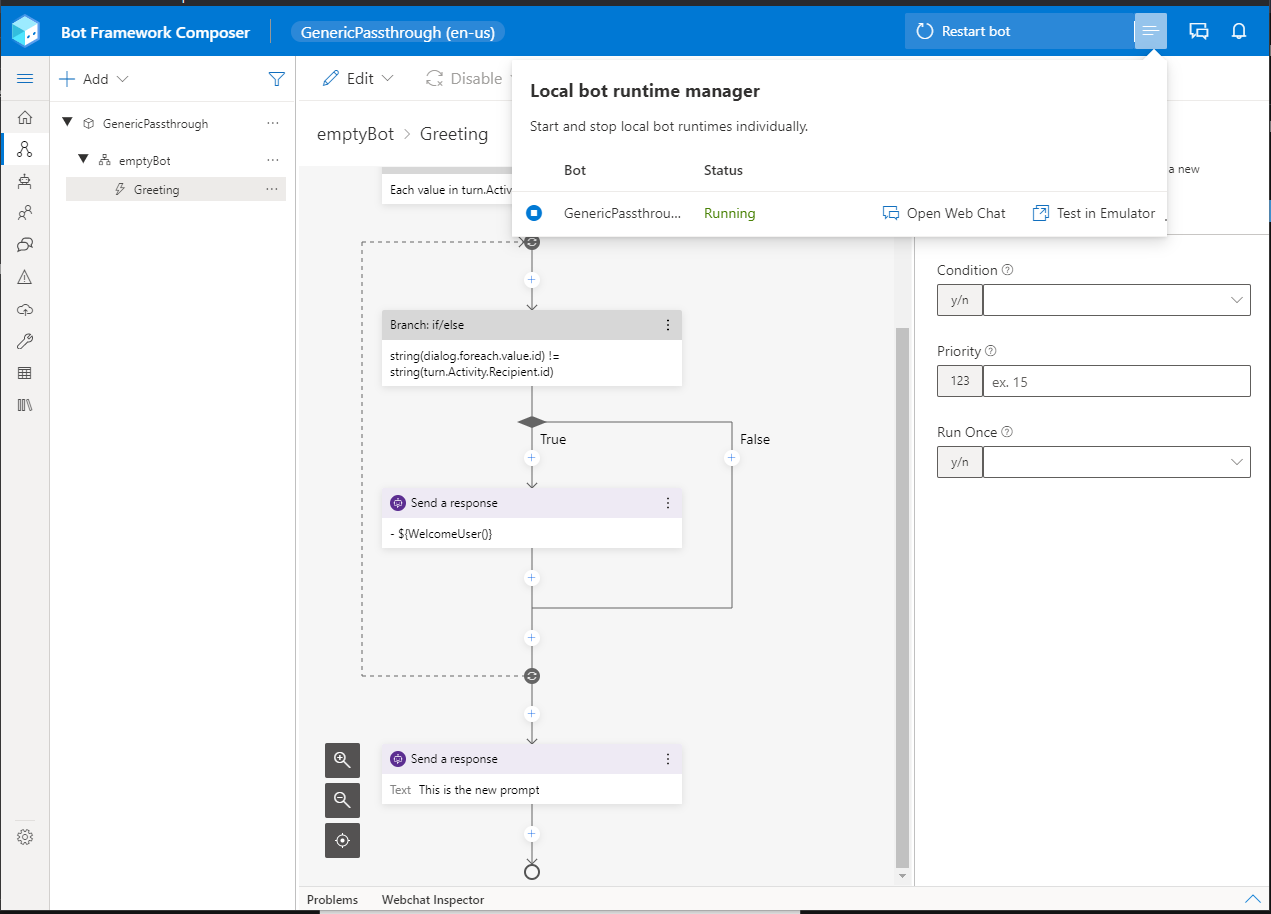 Updates to GUI not taking effect after generating a new custom runtime ...