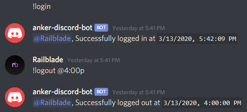 Login Logout Commands Should Be More Restrictive Issue 21 Onethatwalks Anker Discord Bot Github