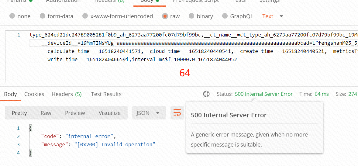 Inconsistent error messages are reported when field names are 63, 64 ...