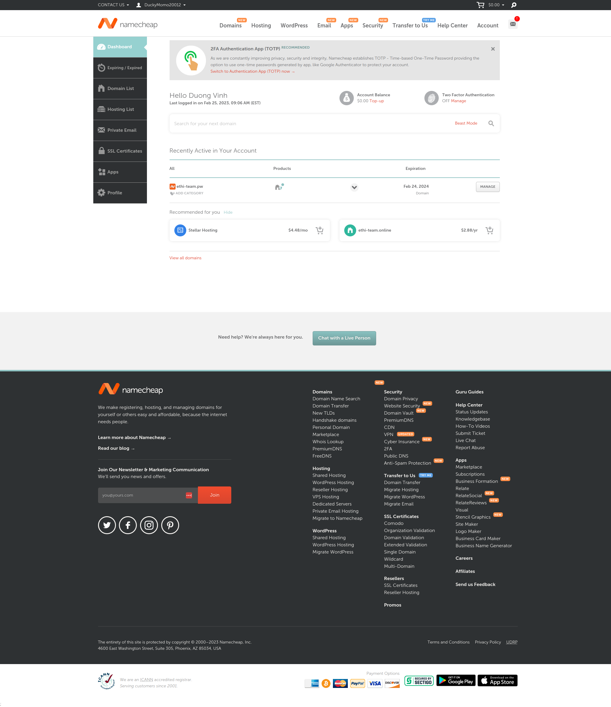 dashboard