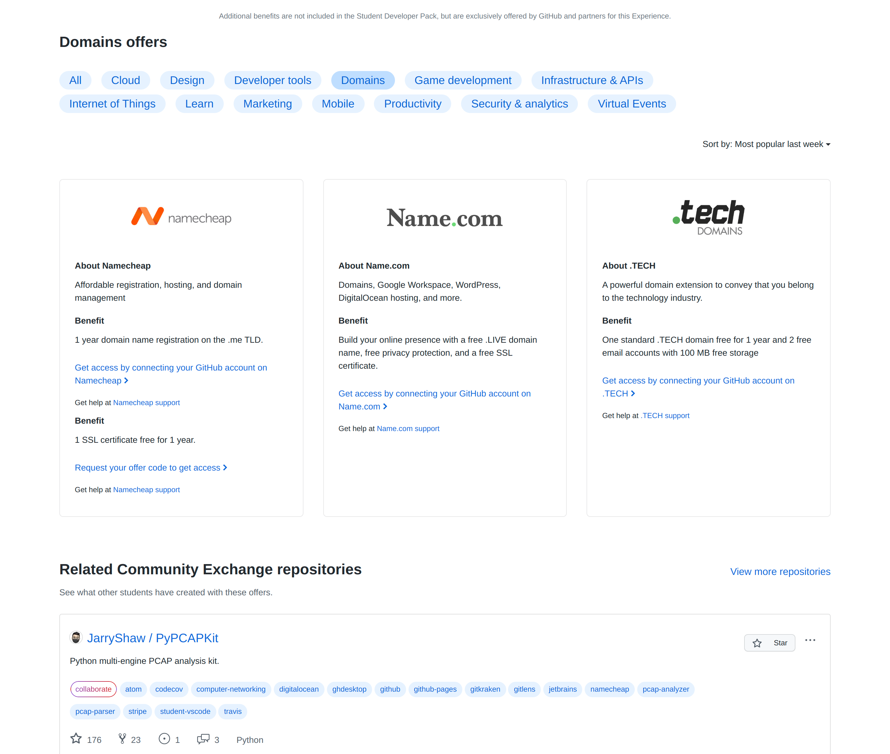 education github com_pack_offers_sort=popularity
tag=Domains