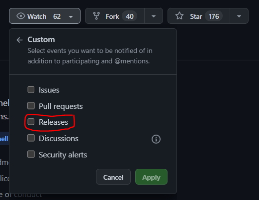 Notifications on releases -> Ability to disable notifications for ...