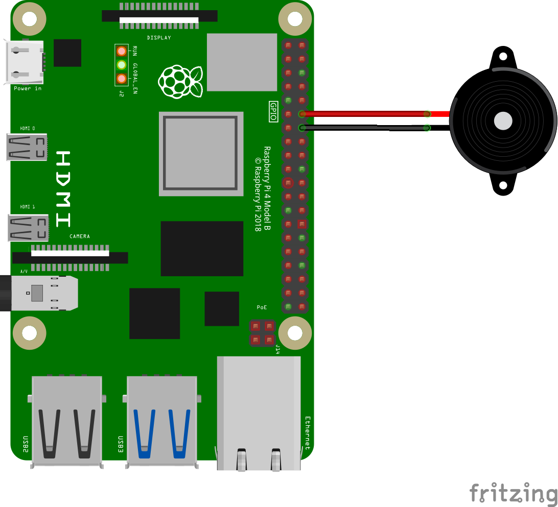 Piezo-Buzzer-Connection