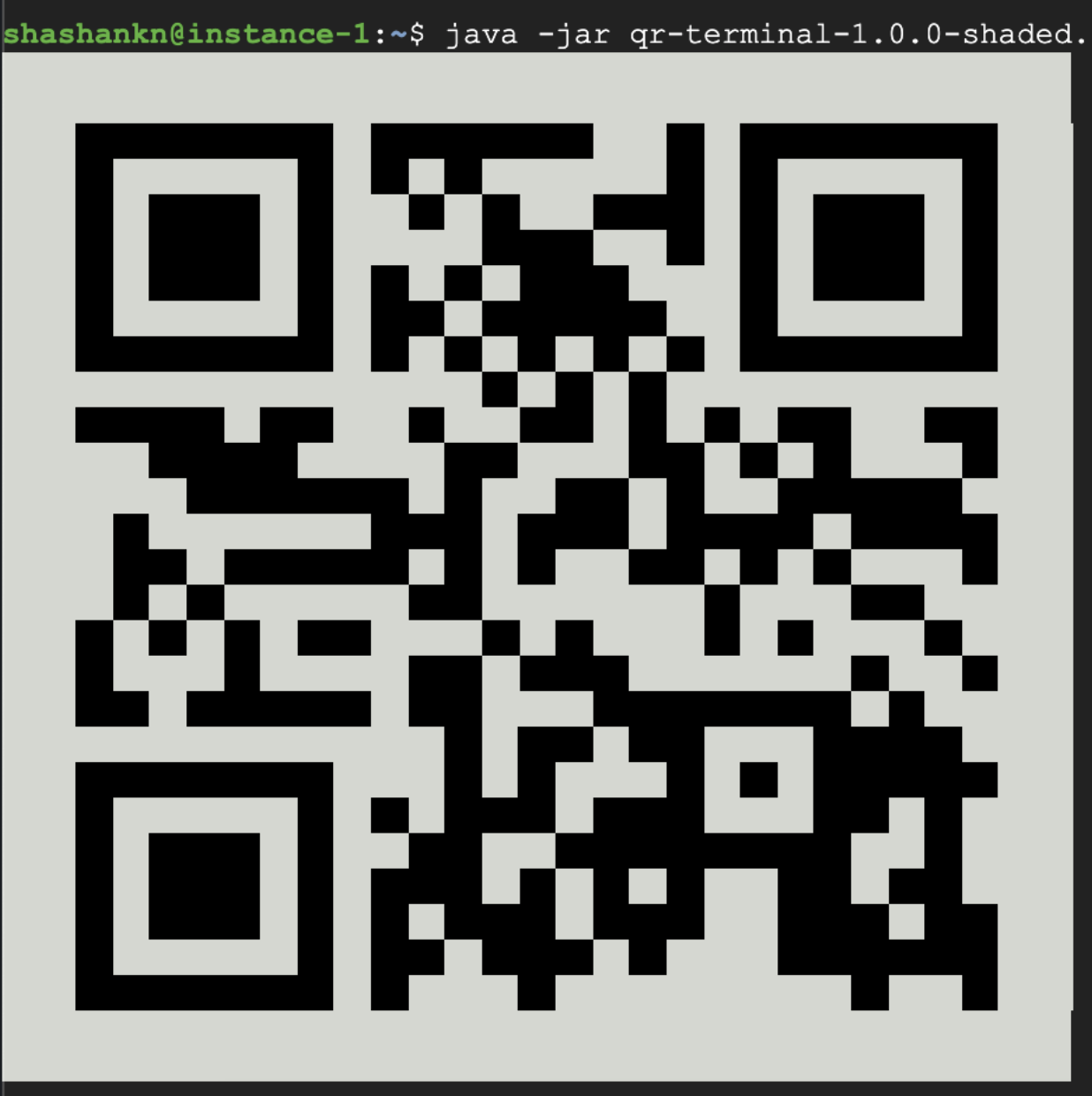 half block qrcode