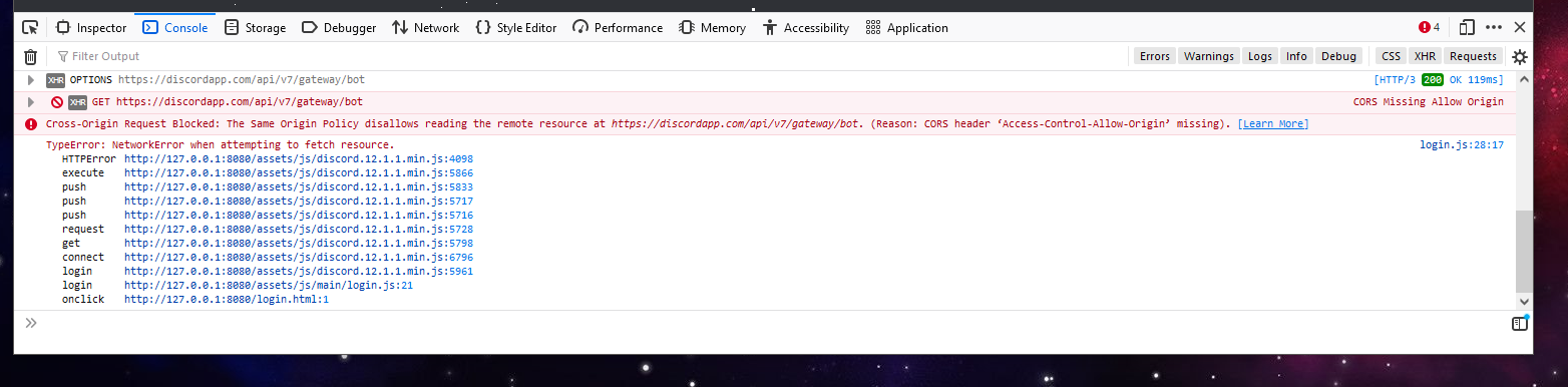 [BUG] Invalid Token (ONLY WHEN ACCESSING WEBAPP, ELECTRON WORKS ...