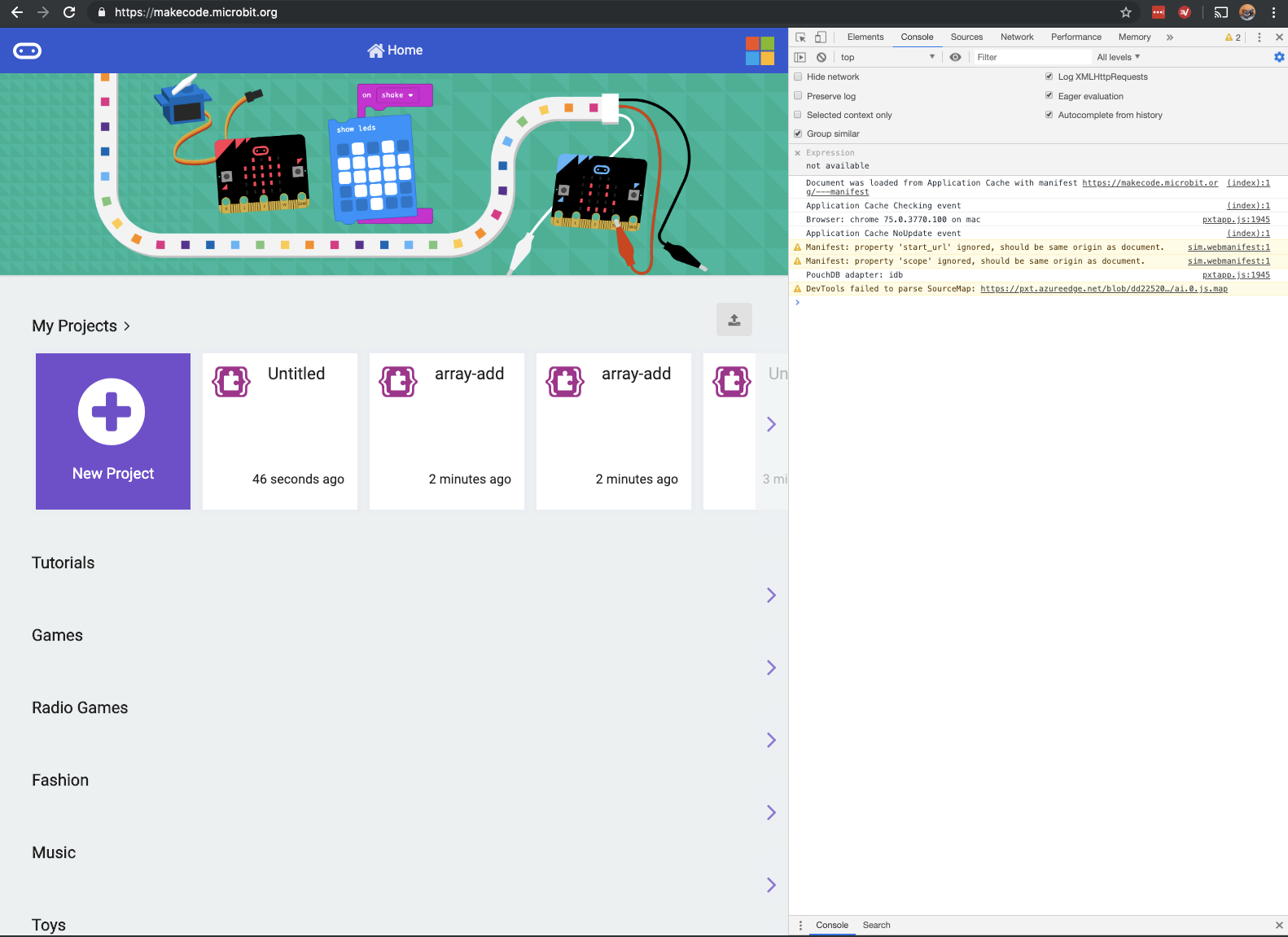 Home page occasionally shows nothing besides local projects · Issue ...